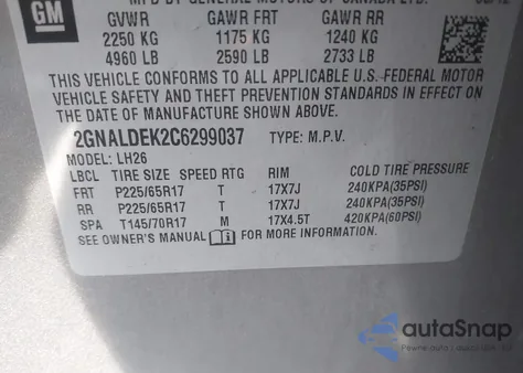 2012 Chevrolet Equinox 1Lt from USA, damaged, VIN 2GNALDEK2C6299037